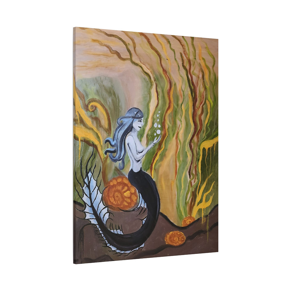 Thumbnail: "magic sea bubbles" high quality canvas print