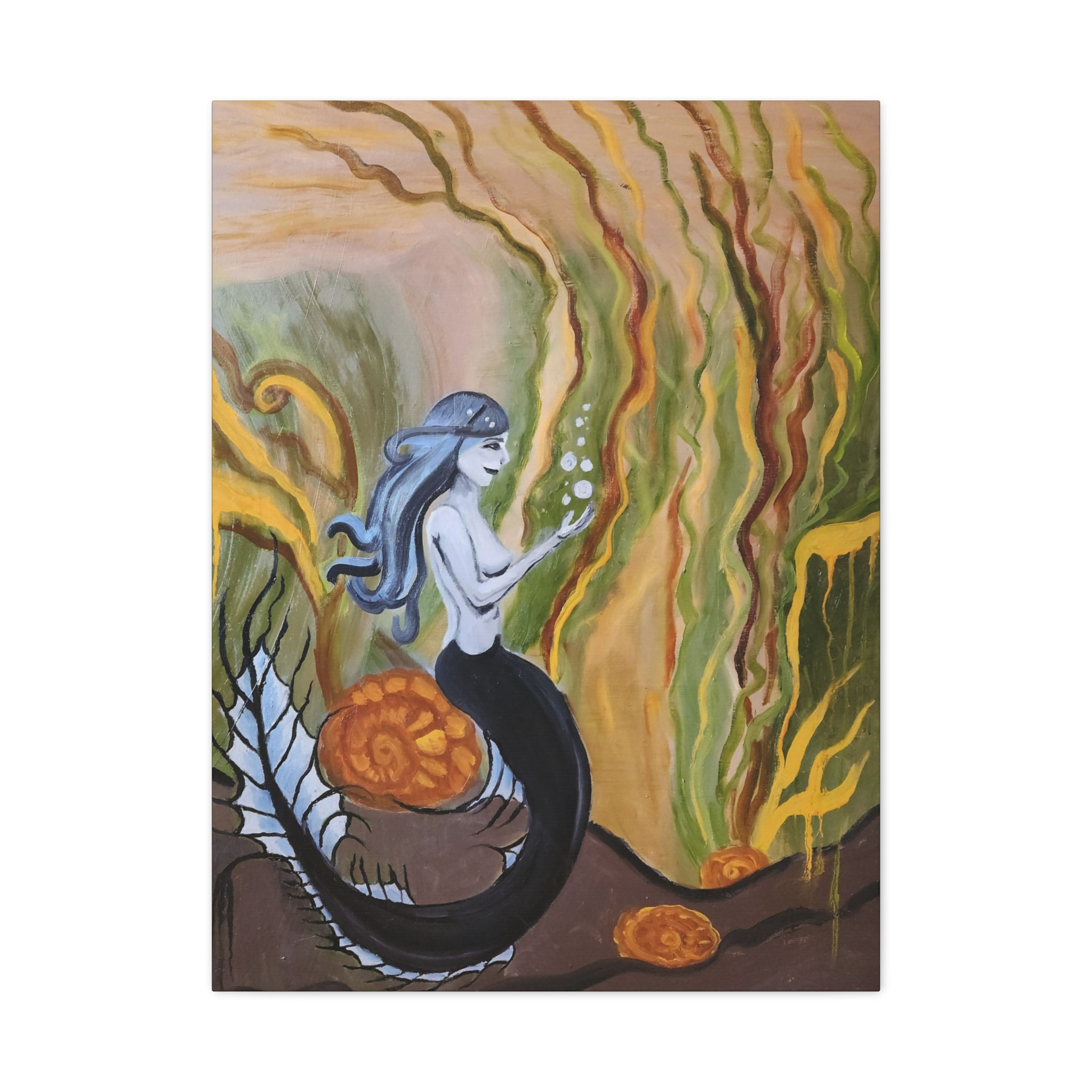 "magic sea bubbles" high quality canvas print