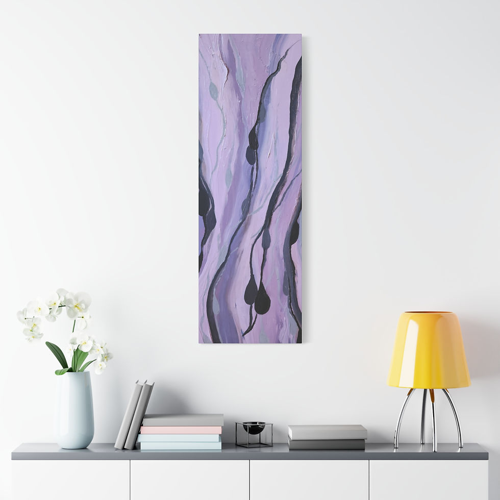 Thumbnail: "purple rain drops" high quality canvas print