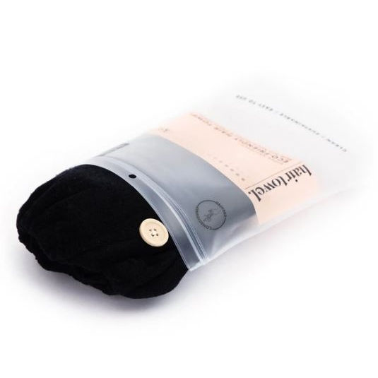 Thumbnail: Eco-Friendly Hair Towel - Black