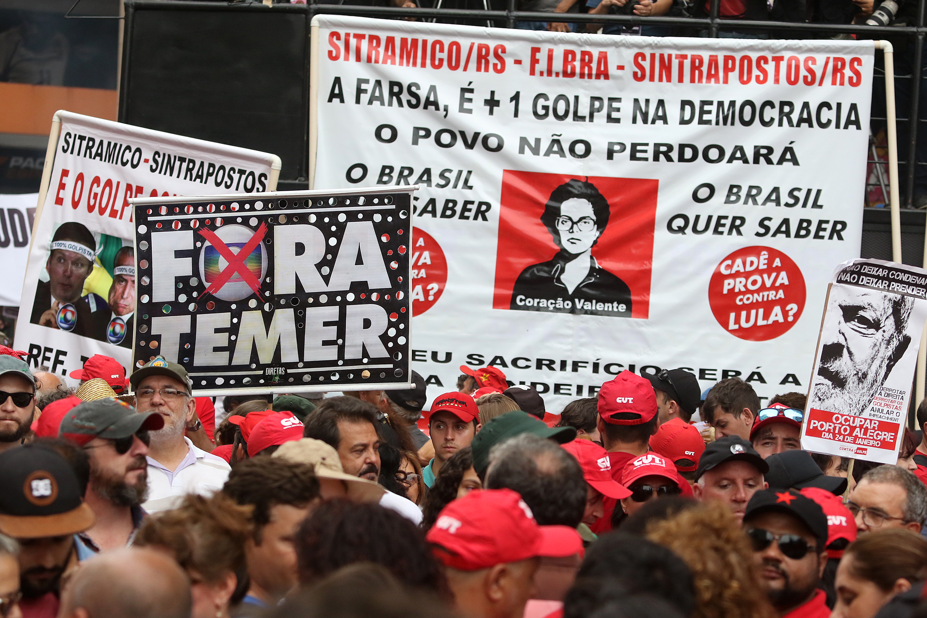 Ato público Pró Lula em Porto Alegre