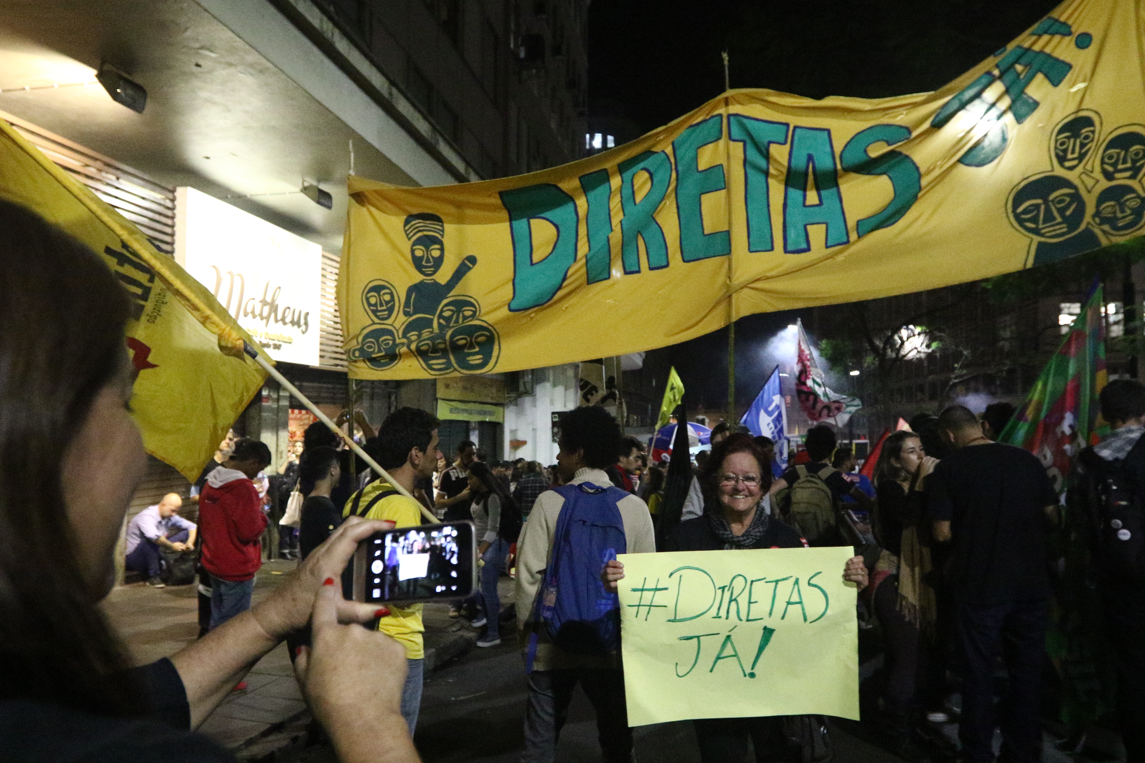 Ato Fora Temer em Porto Alegre