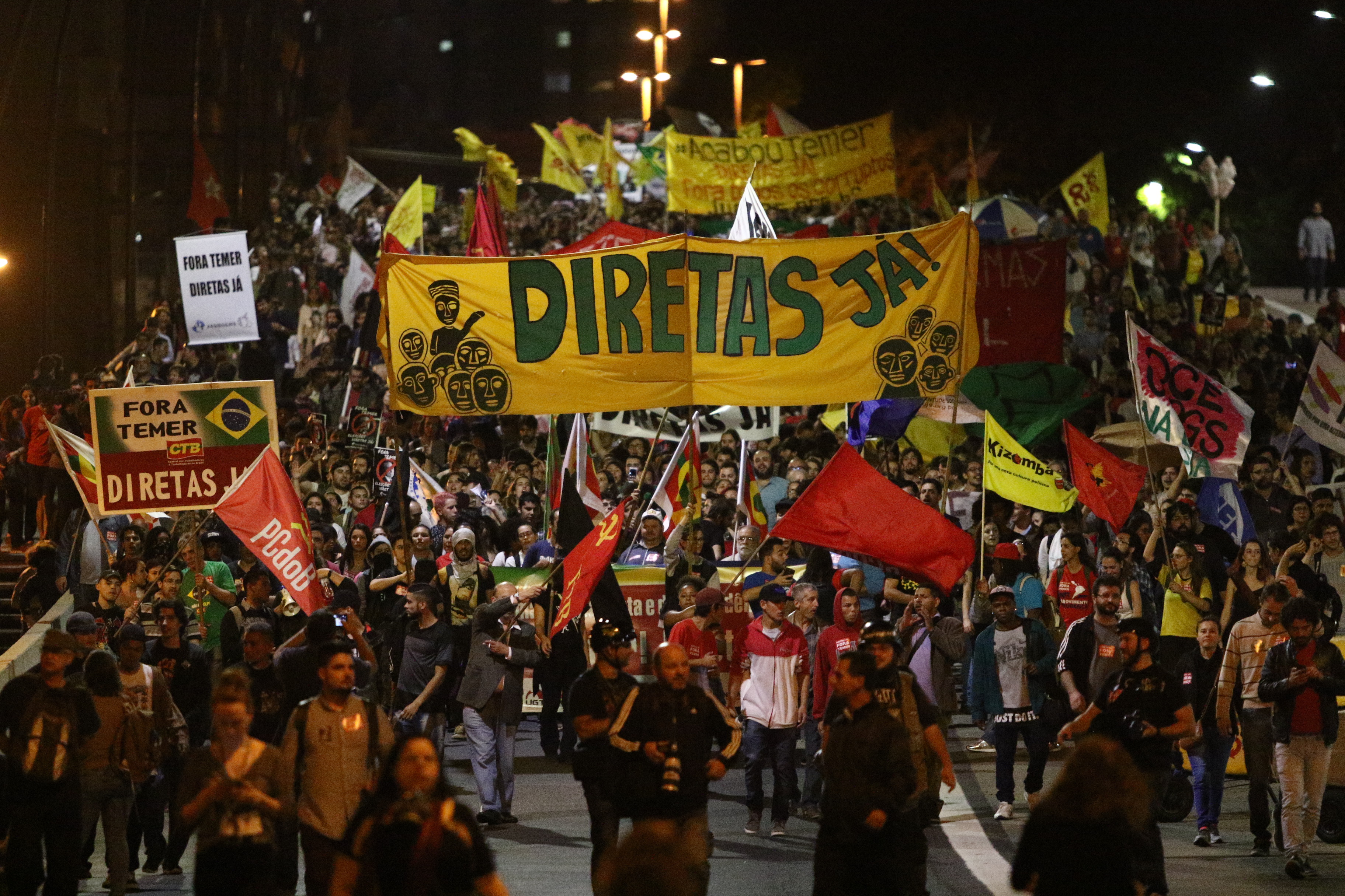 Ato Fora Temer em Porto Alegre