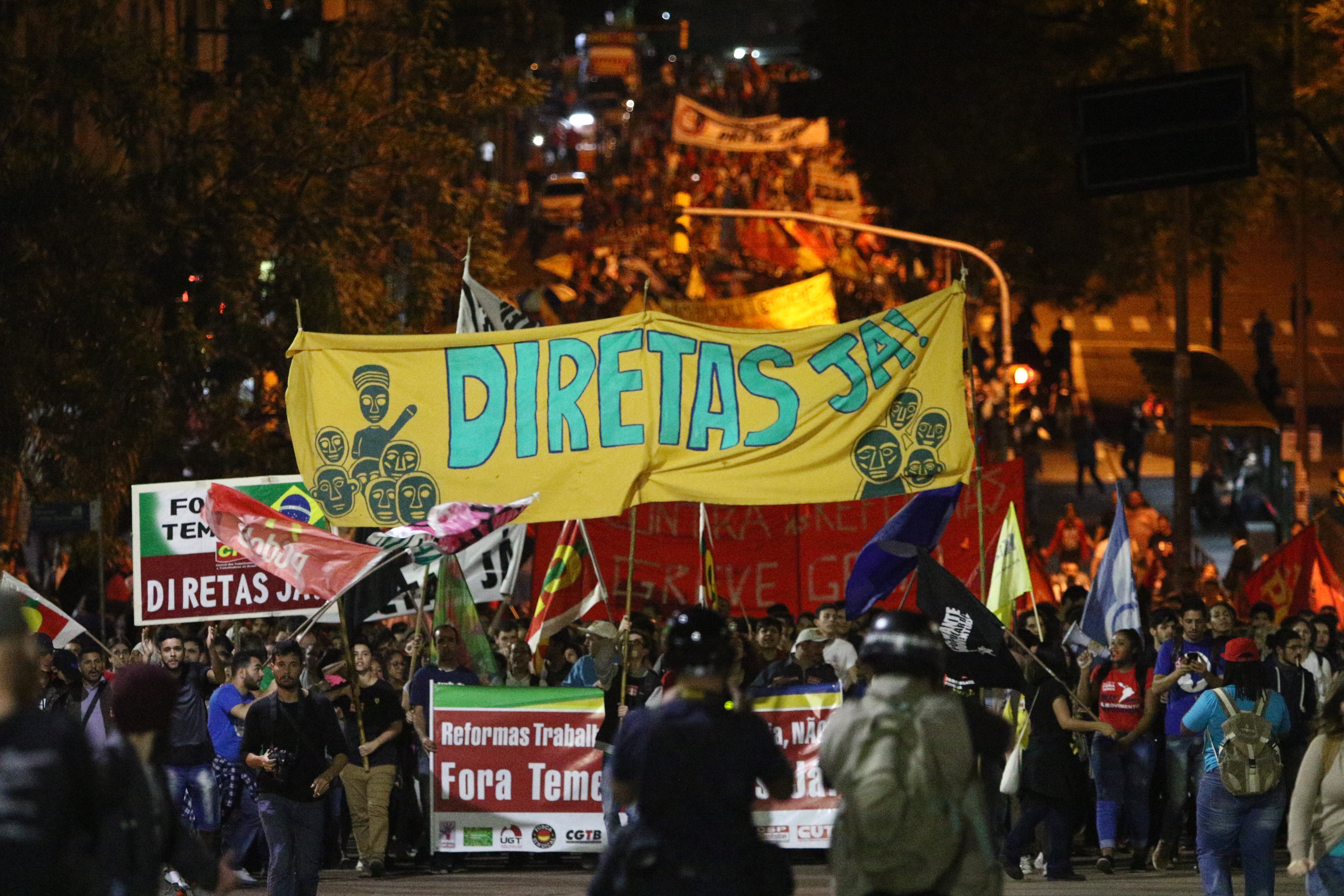 Ato Fora Temer em Porto Alegre