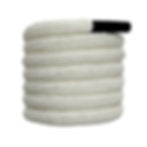 Lacets ronds blanc écologiques pour sneakers et baskets