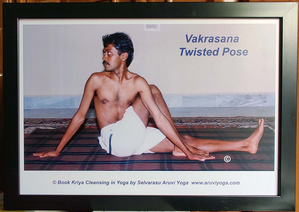 Thumbnail: Yoga Postures Set of 10.  Made with Frame 35 x 53 CM