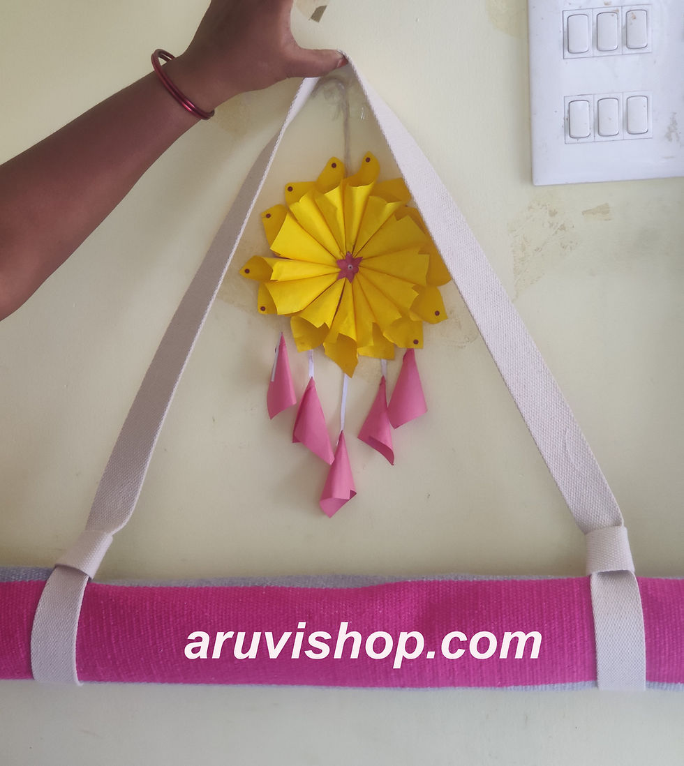 Thumbnail: Cotton Yoga Mat Strap ( Without Mat) suitable for cotton & rubber mats