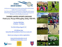 New: Thorpe Soccer School