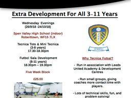 Futsal Partnership With Leeds United Academy
