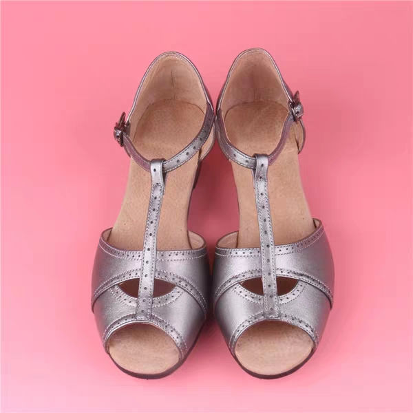 Thumbnail: Vintage Fish Mouth T-bar Sandals