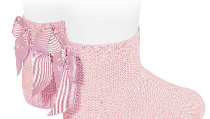 Babysöckchen mit Schleife "Lazo" - Rosa