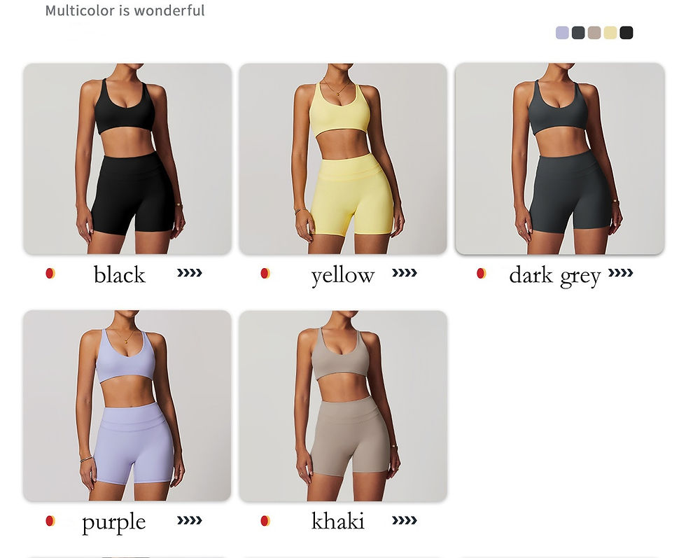 Thumbnail: Summer Nude Gym Yoga Fitness Sportswear Women High Waist Elastic Running Shorts 