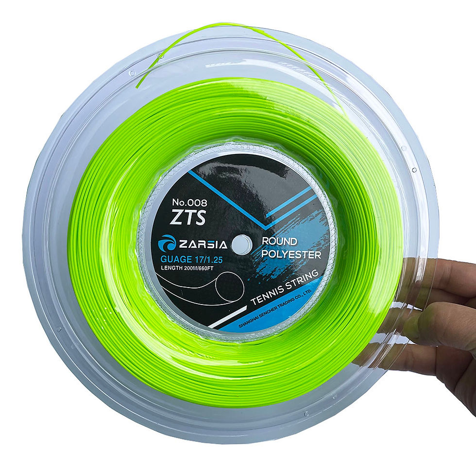 Thumbnail: 1 Big Reel ZARSIA 4G Polyester Tennis Racket String 1.25MM Durable Smooth Round 