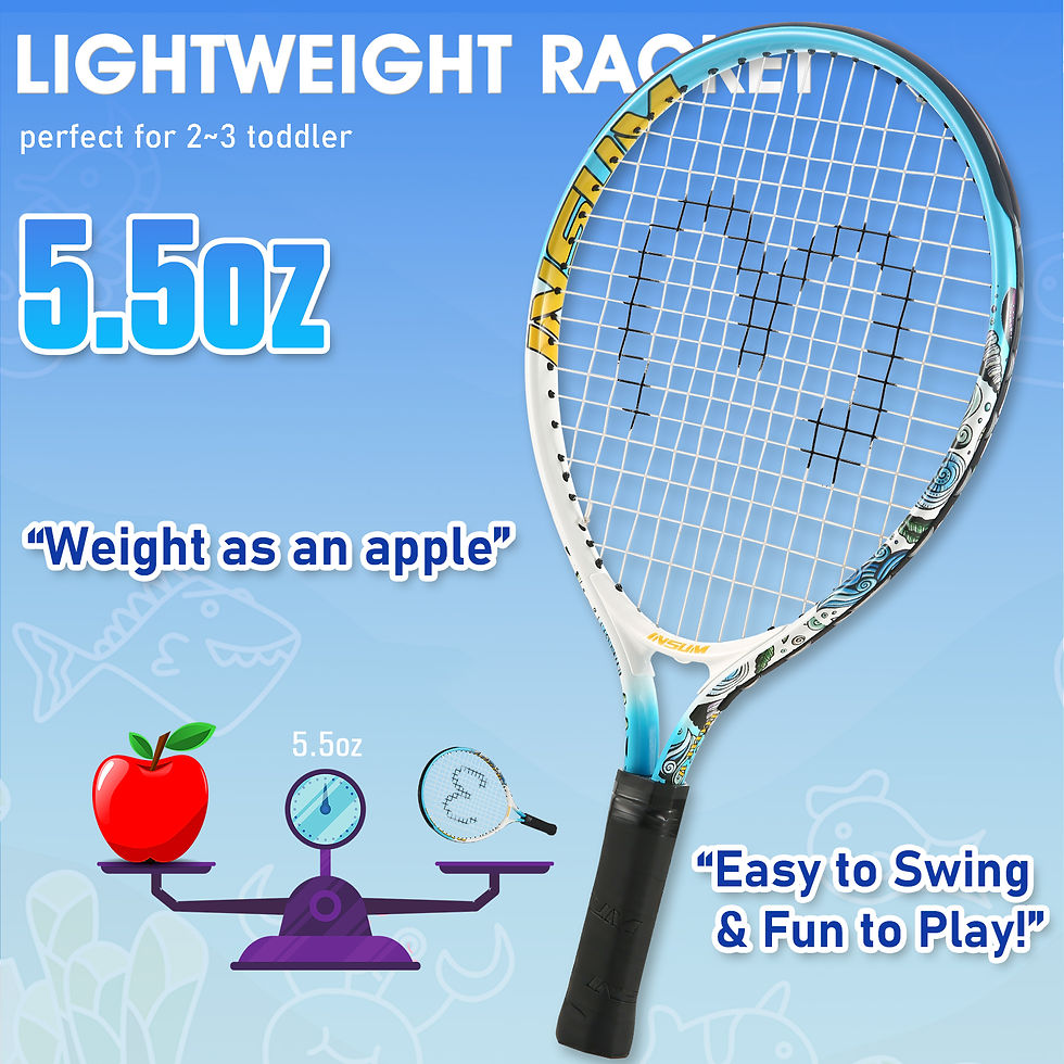 Miniaturbild: Kids Tennis Racket,17" Aluminum Tennis Racket with Carry Bag for Kid,Toddler Out