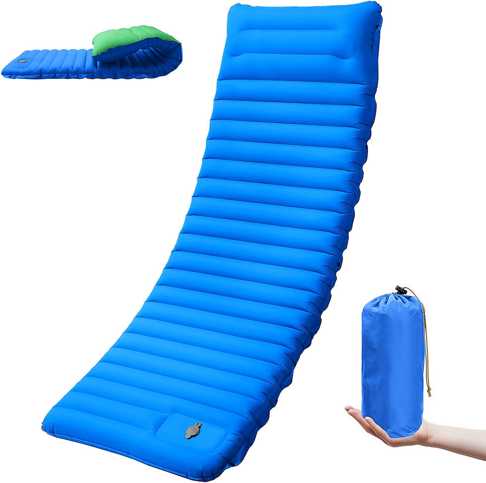 Miniaturbild: Extra Thick 4 Inch Camping Sleeping Pad Outdoor Camping Self-Inflating Mats Spli
