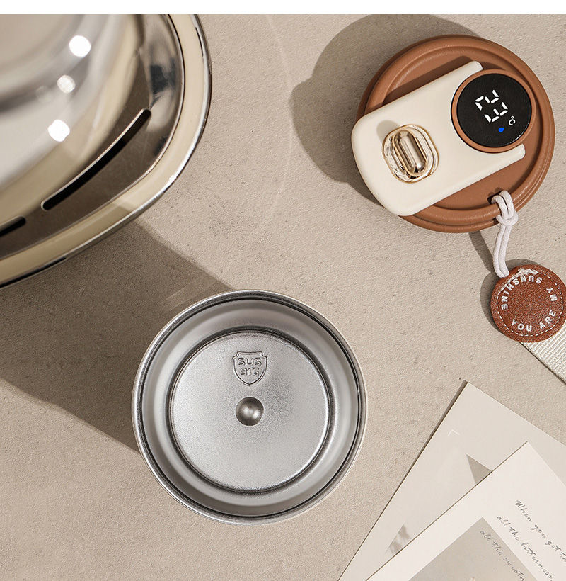 Thumbnail: 450ml Thermos Bottle Smart Display Temperature 316 Stainless Steel Vacuum Cup Of