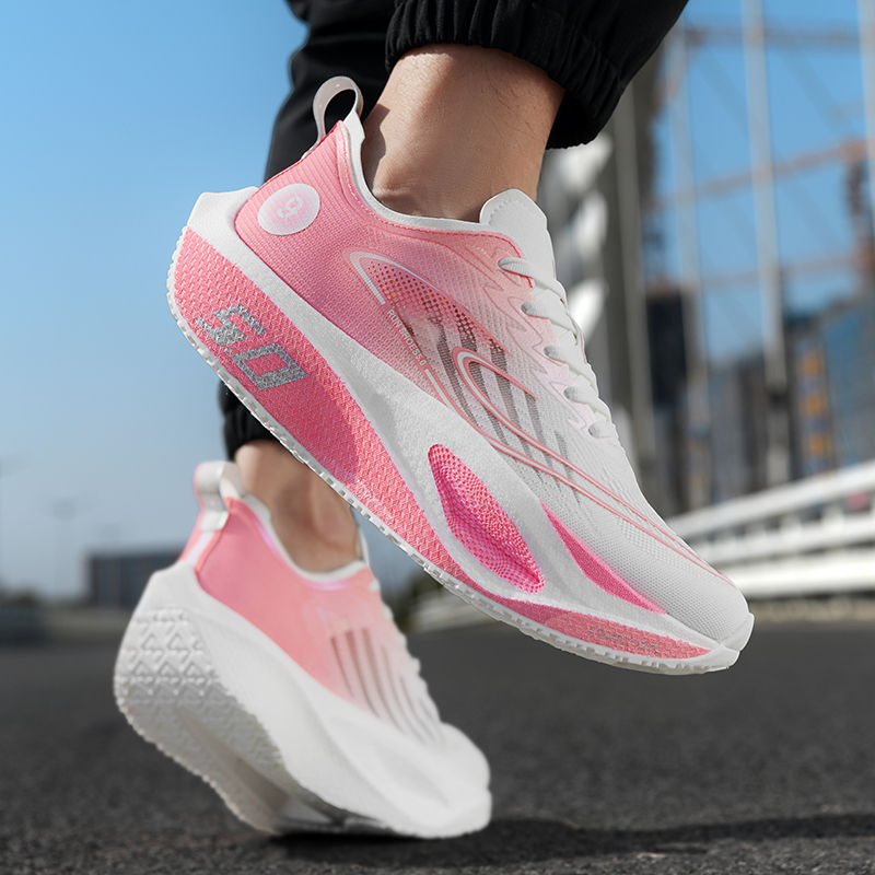Thumbnail: Men's Sports Shoes Cushioning Non-Slip Flat Wear Resistant Sneakers Mesh Breatha