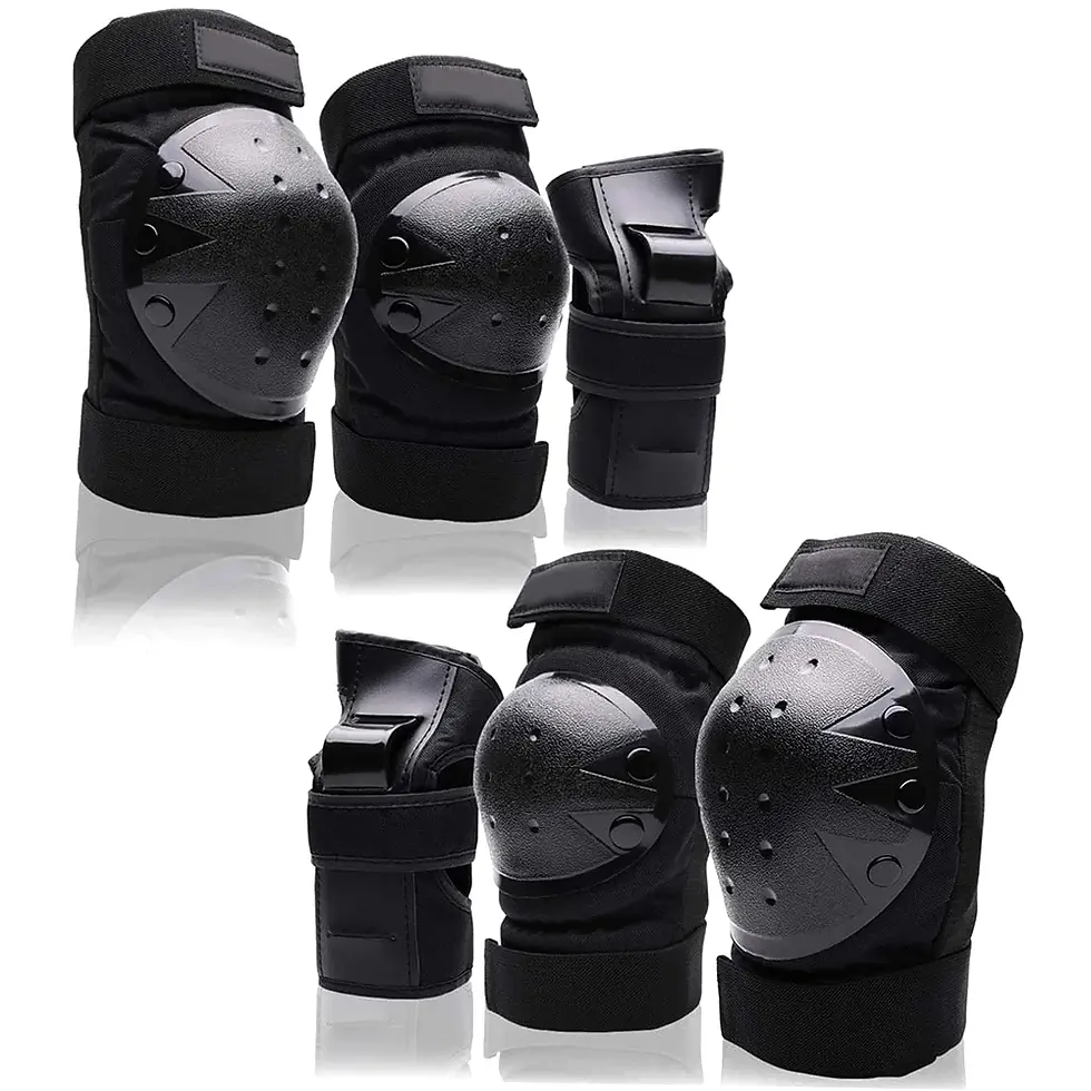 Thumbnail: Kids/Adults Knee Elbow Pads Wrist Guards, Protective Gear Set for Roller Skates,