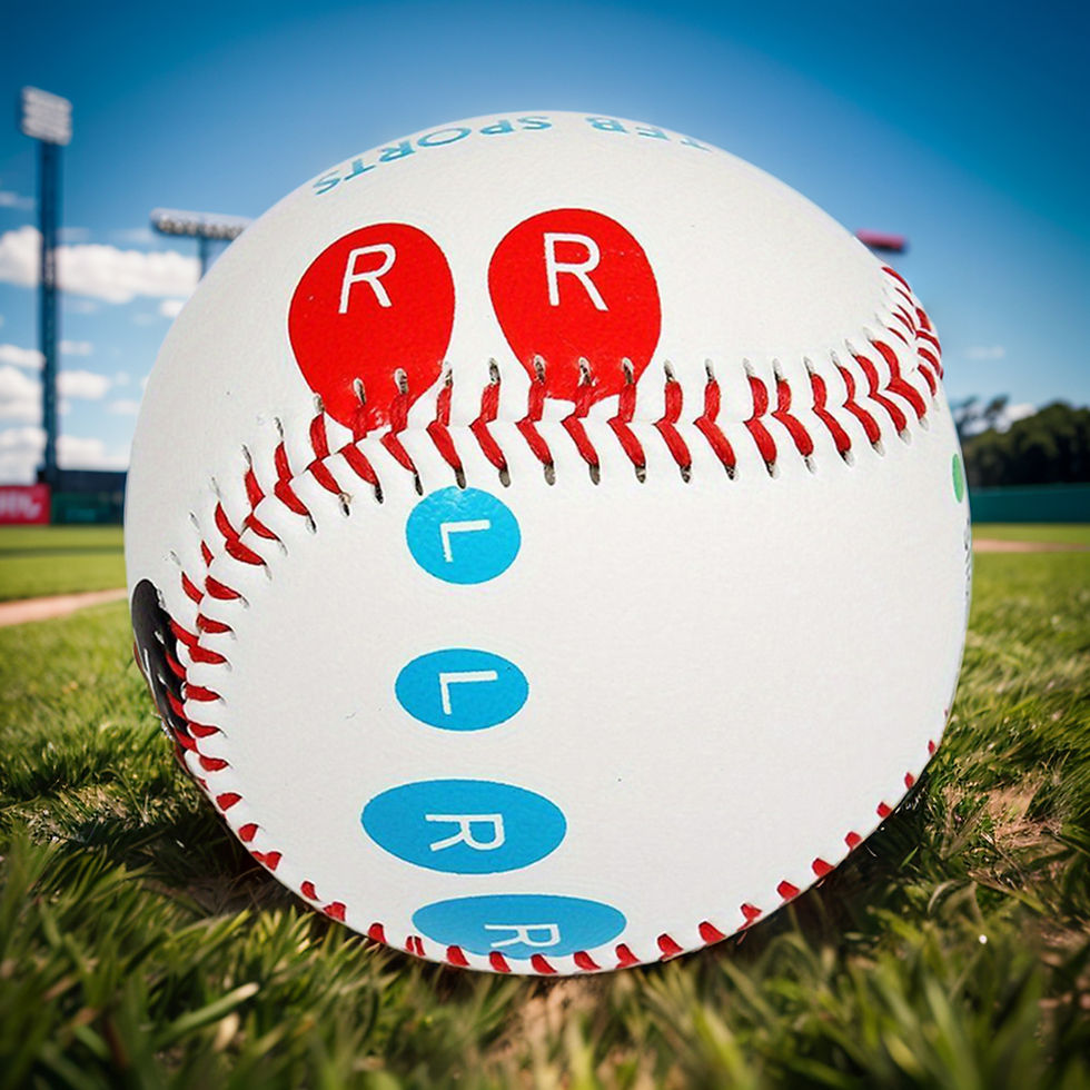 Thumbnail: 9 Inch Competition Training Baseball with Finger Placement Markers Outdoor Pract