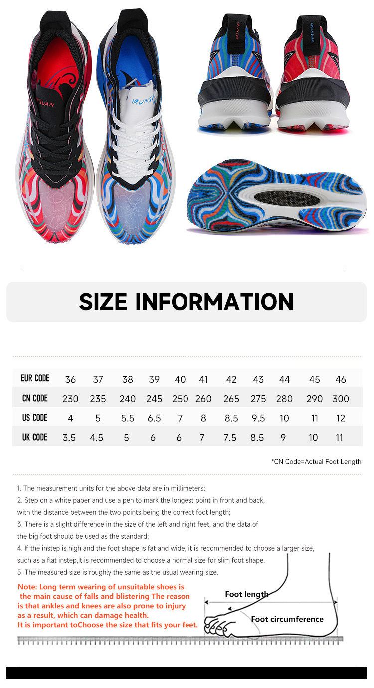 Thumbnail: IRUNSVAN T800 Carbon Plate Sports Shoes Professional Marathon Racing Running Sho