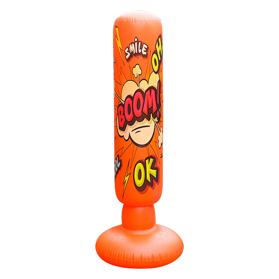 Thumbnail: Kids Inflatable Punching Bag Free Standing Boxing Bag Lightweight Inflation Punc