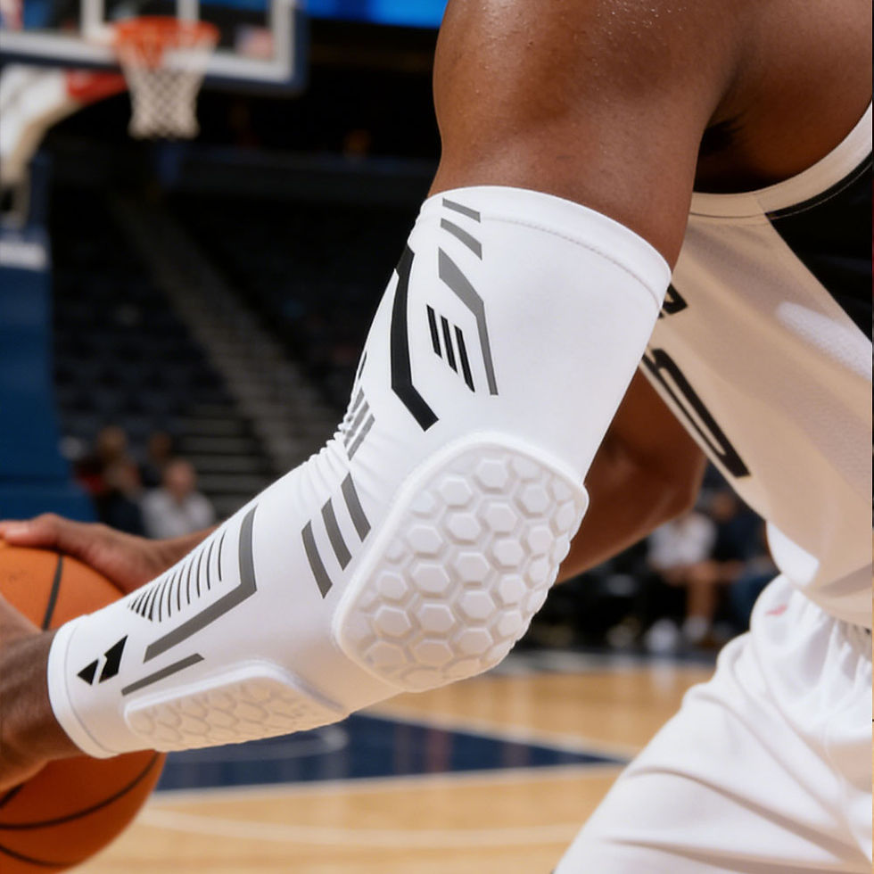 Thumbnail: 1 Pcs Sports Padded Arm Sleeves Protective Compression Elbow Pad Basketball Foot