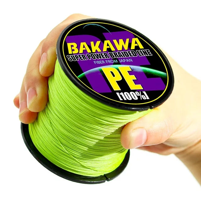 Thumbnail: BAKAWA  4 Strands Braided Fishing Lines Multifilament Pesca 100M 300M 500M 1000M