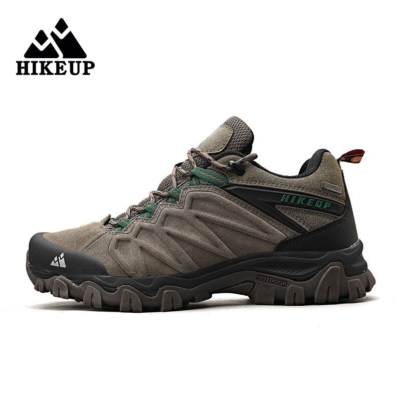 Miniaturbild: HIKEUP High Quality Leather Hiking Shoes Durable Outdoor Sport Men Trekking Leat