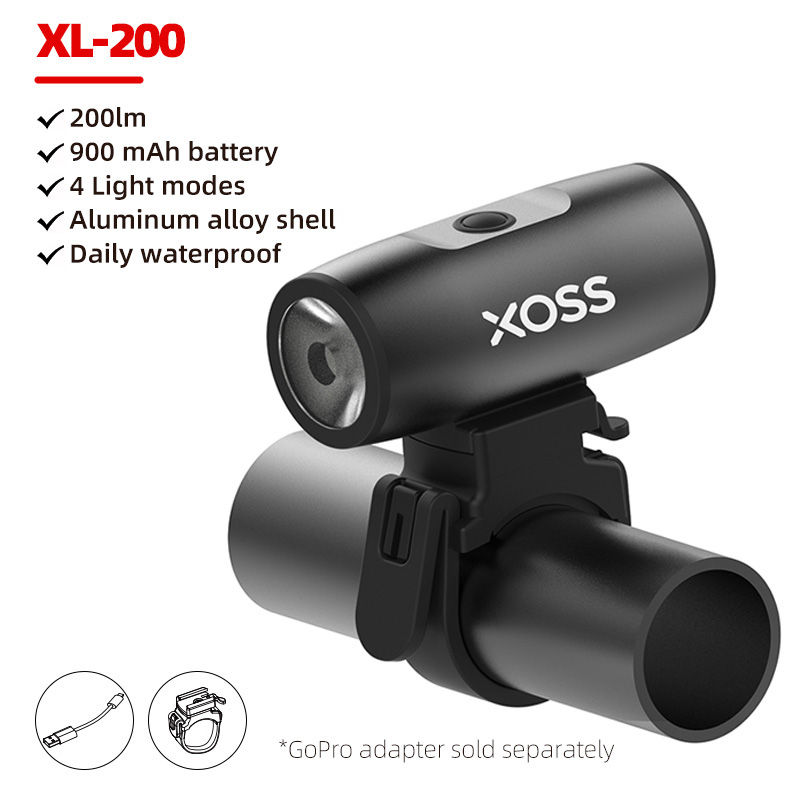 Thumbnail: XOSS 200-3000 Lm Bike Light XL1200 Headlight Waterproof Rechargeable Front Lamp 