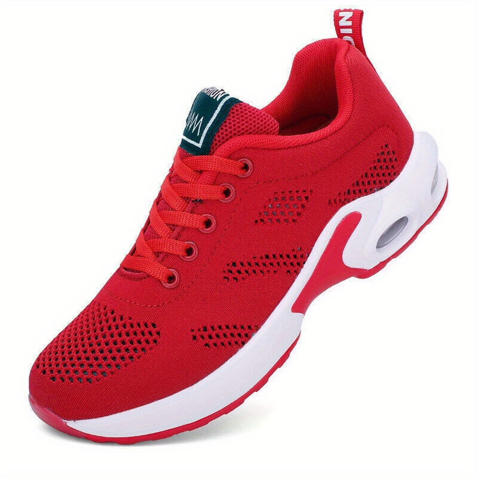 Thumbnail: [Sneakers] Women'S Lace-Up Flat Trainers for Running, Comfortable for Fitness An