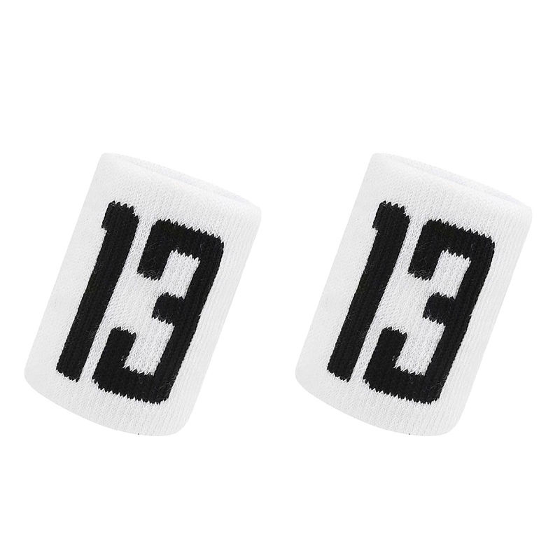 Thumbnail: 1 Pair Basketball Fitness Wristband Sport Sweatband Number 24 Sweat Wrist Suppor