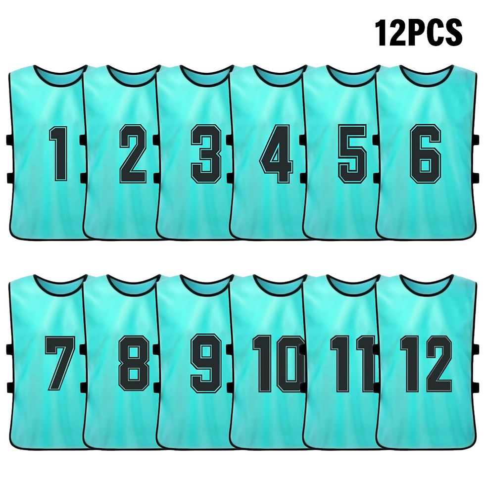 Thumbnail: 6PCS/2PCS Adults Soccer Pinnies Quick Drying Football Team Jerseys Youth Sports 