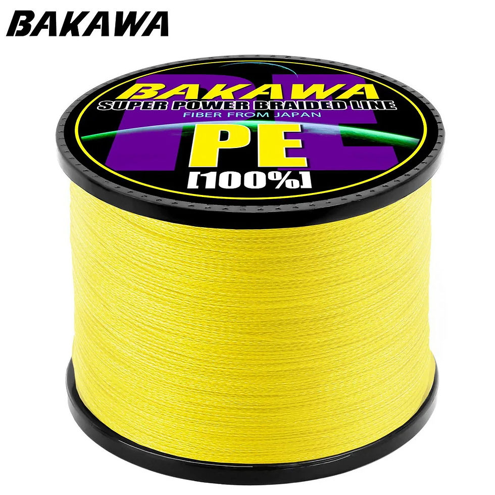 Thumbnail: BAKAWA  4 Strands Braided Fishing Lines Multifilament Pesca 100M 300M 500M 1000M