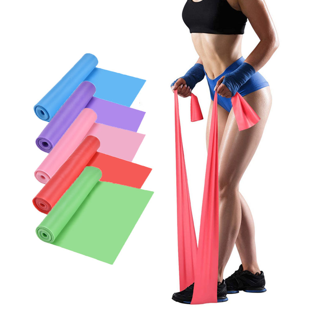 Yoga Sport Resistance Bands Pilates Training Fitness Exercise Home Gym Elastic B