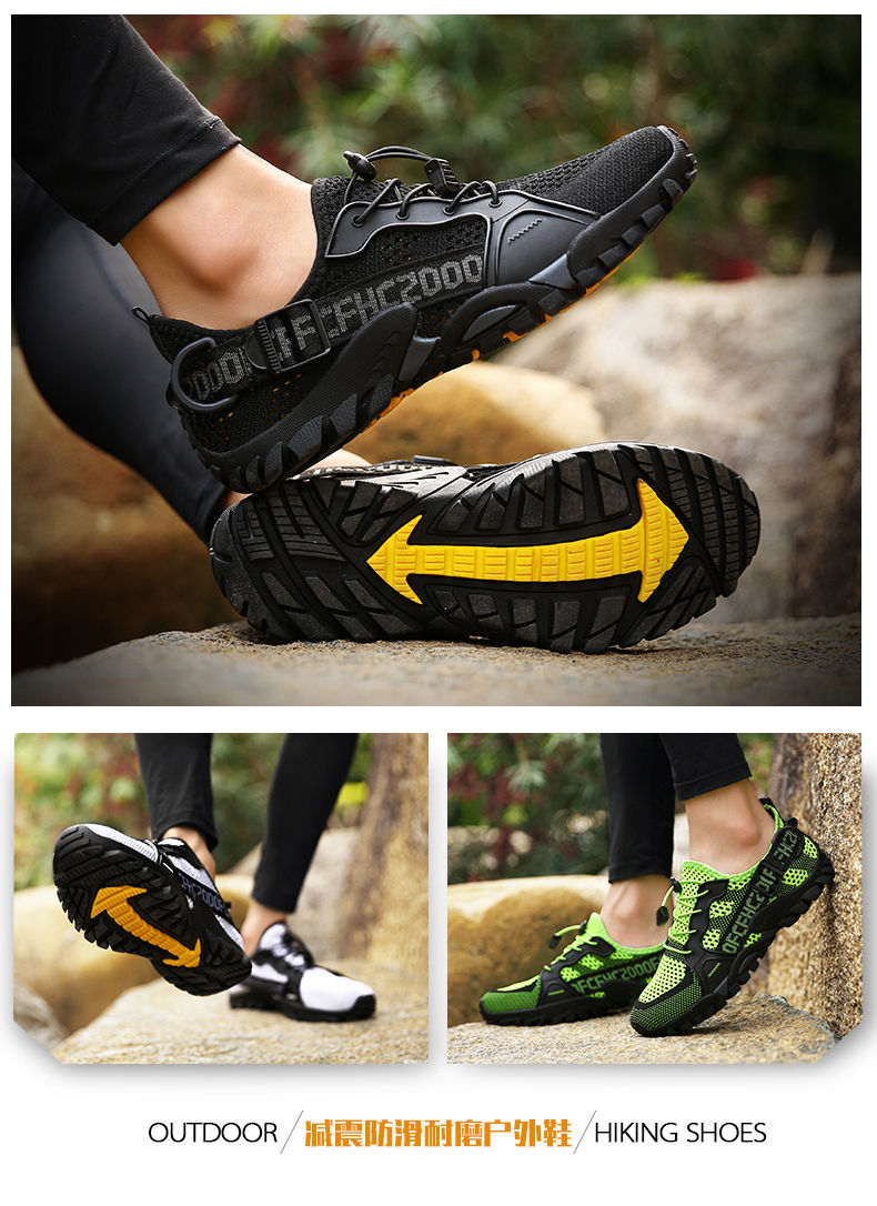 Miniaturbild: 2023 Summer Men Women Trekking Hiking Shoes Summer Mesh Breathable Men Sneakers 