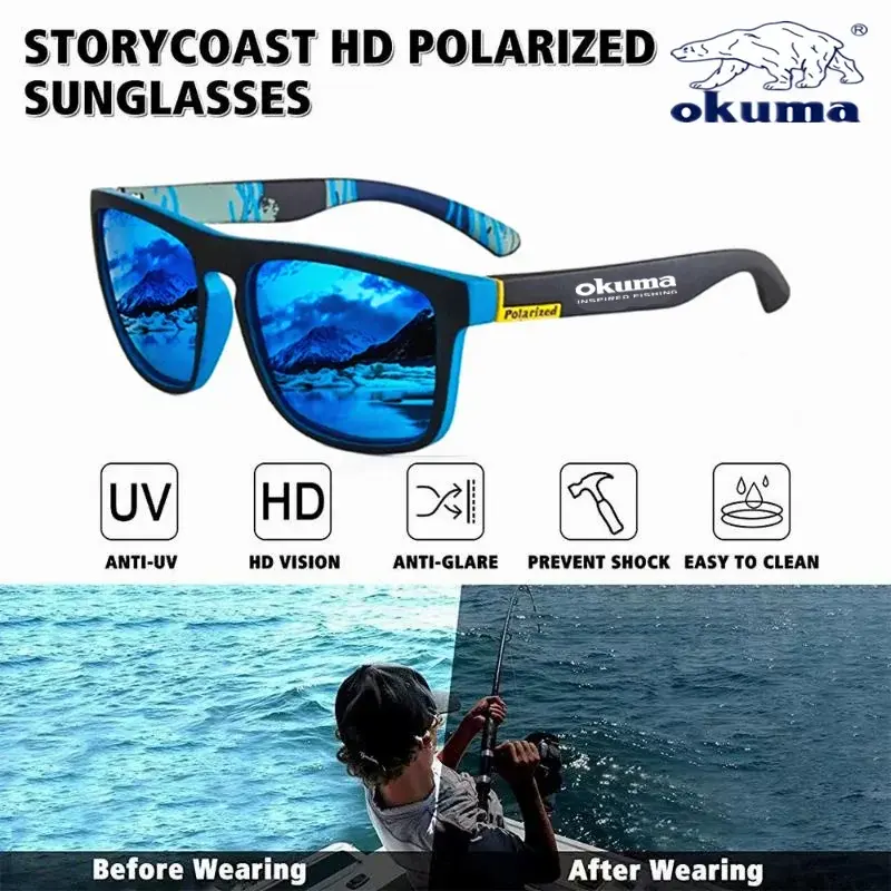 Thumbnail: Okuma polarized sunglasses UV400 for men and women outdoor hunting, fishing, dri