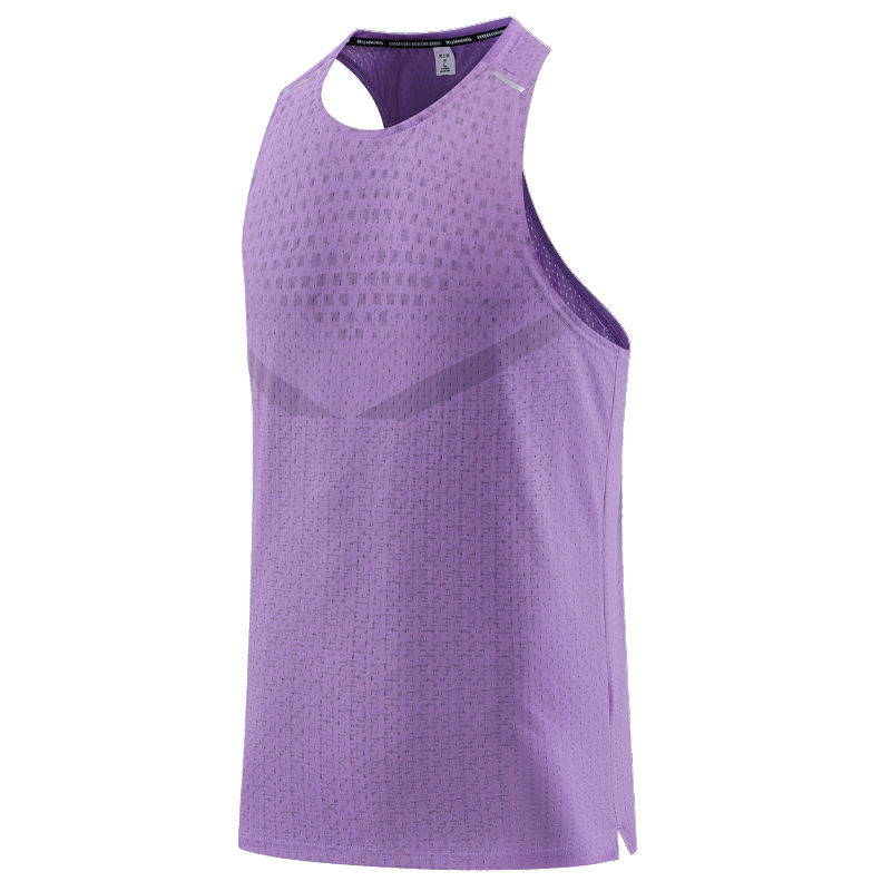 Thumbnail: Men Gym Vest Quick-Drying Mesh Breathable Summer Cool Beach Travel Undershirt Ba
