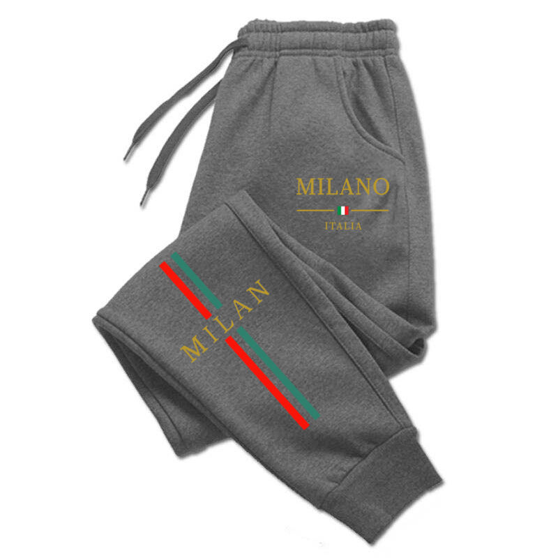Thumbnail: 2025 Hot Sale Milan City Printed Jogger Pants Men Women Autumn Winter Casual