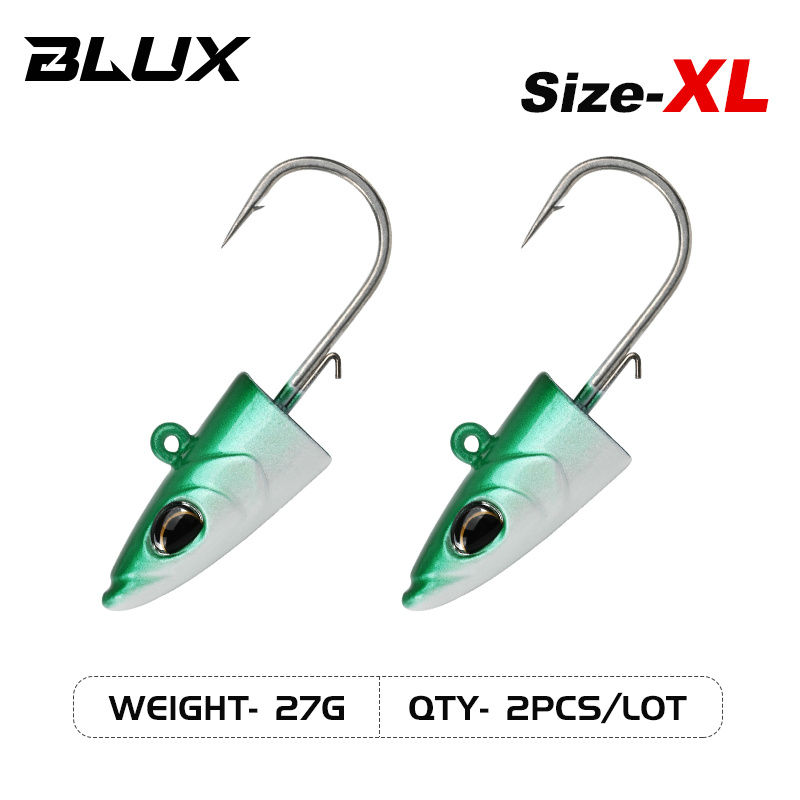 Thumbnail: BLUX FLASH SAND EEL 14G/27G Soft Fishing Lure Tail Jig Head Hook Minnow Artifici
