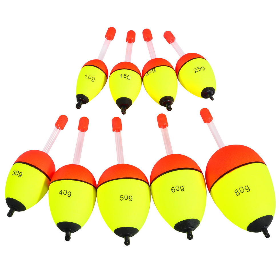 Thumbnail: Sougayilang 5Pcs Night Light Fishing Buoy with High Visibility EVA Double Ribbon