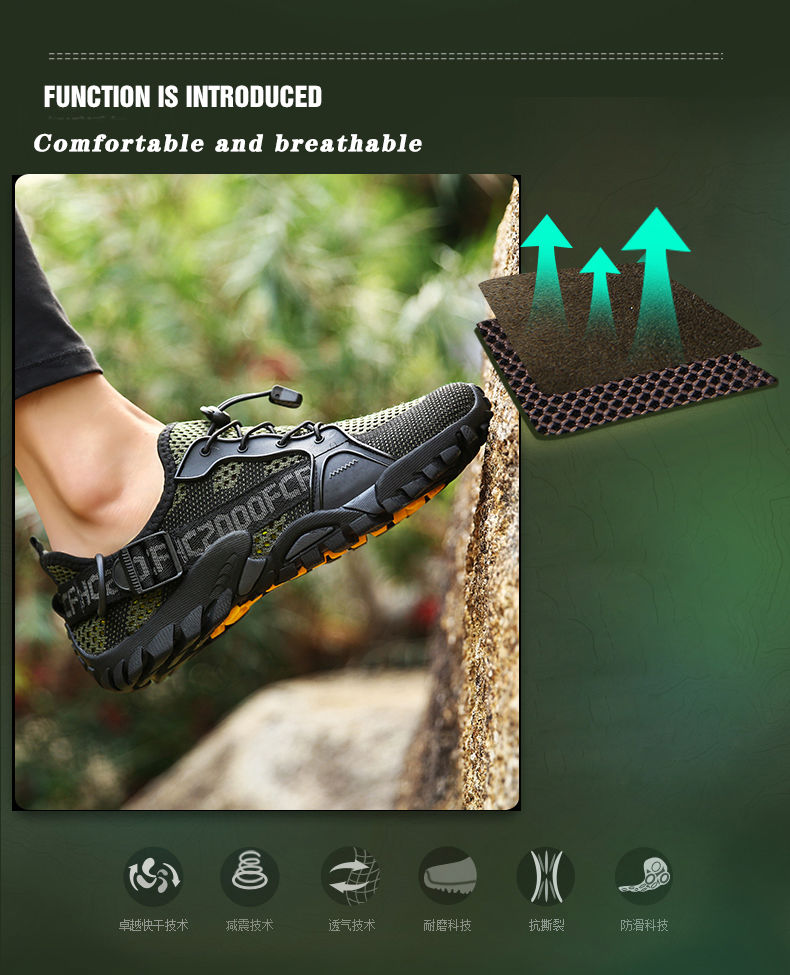 Miniaturbild: 2023 Summer Men Women Trekking Hiking Shoes Summer Mesh Breathable Men Sneakers 