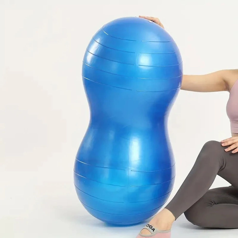 Thumbnail: Anti-burst peanut yoga ball 90x45cm for home exercises fitness equipment sport g
