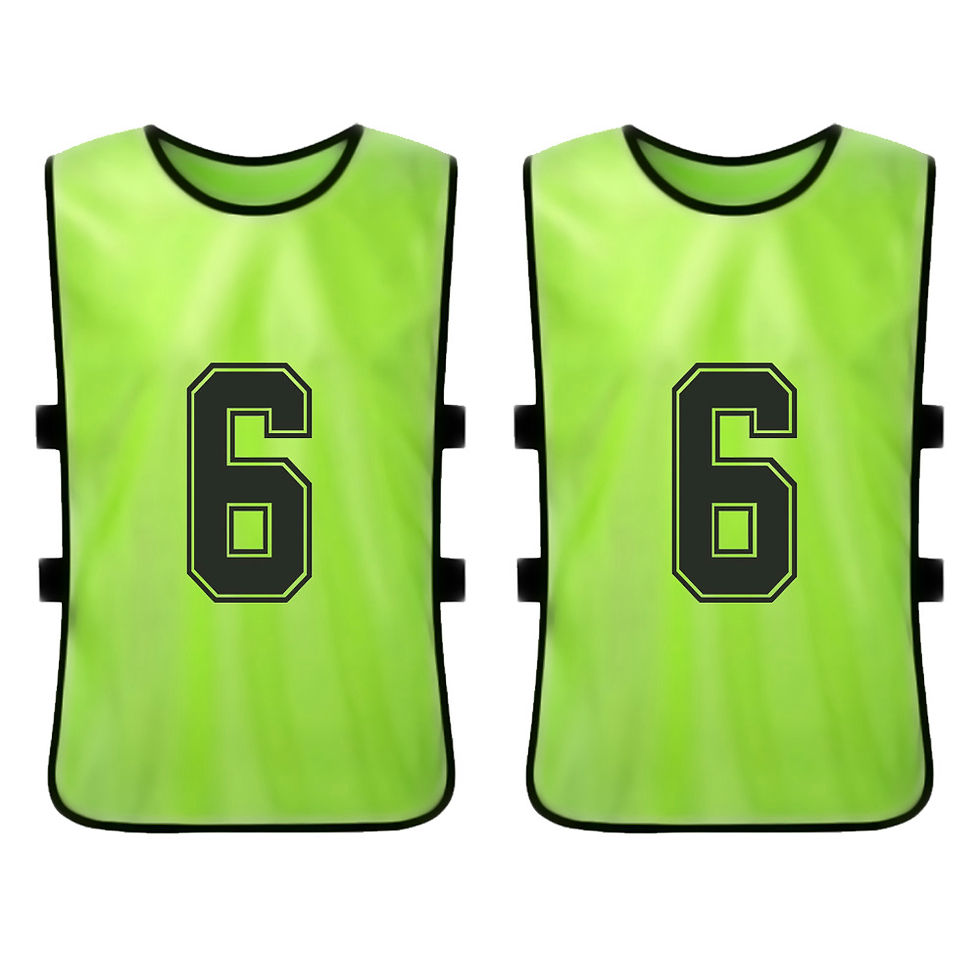 Thumbnail: 6PCS/2PCS Adults Soccer Pinnies Quick Drying Football Team Jerseys Youth Sports 