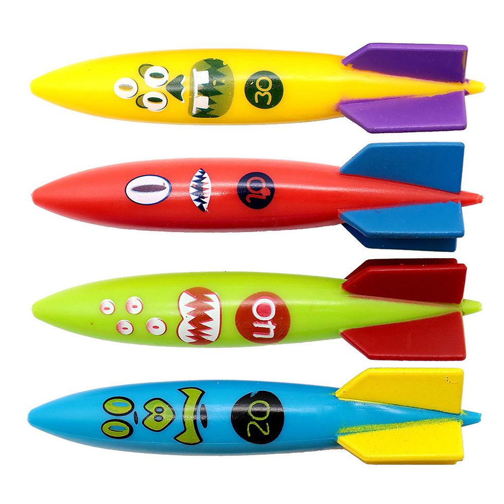 Thumbnail: Children's Pool Diving Toy Submersible Torpedo Treasure Hunt Water Toy Swimming 