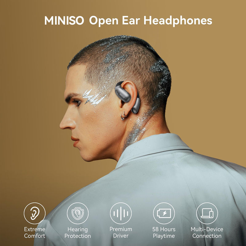Thumbnail: MINISO X28 Bluetooth Headset 5.4 Sports Headset  Button Control Noise Cancelling