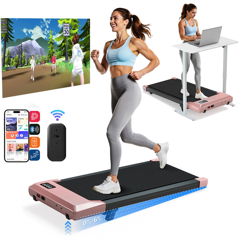 Thumbnail: Foldable 6% Slope Under Desk Treadmills 2.5 HP Quiet Walking Pad Portable Remote