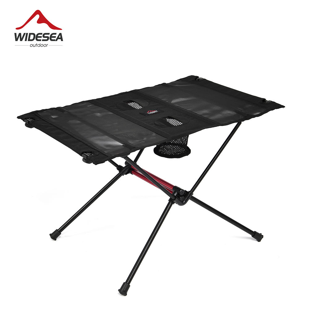 Widesea Camping Folding Table Tourist Picnic Pliante Dinner Foldable Travel Furn