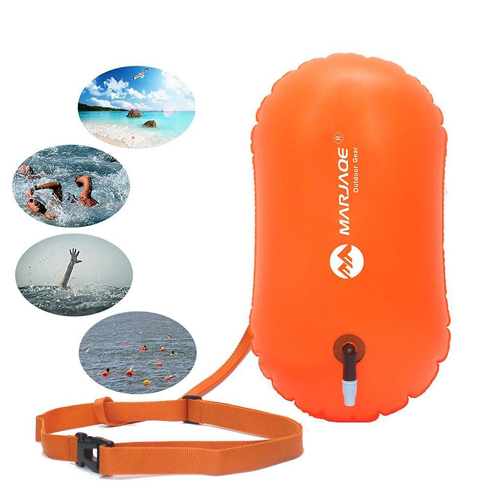 Thumbnail: Swimming pool Buoy Tow Floats Inflatable Life Saving Swim Buoy PVC Inflated Air 