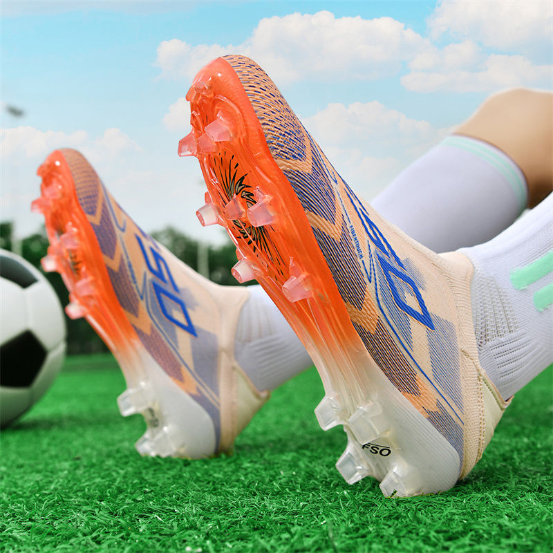 Miniaturbild: New Men Football Boots Non-Slip High-quality Soccer Shoes Grass Cleats High-top 