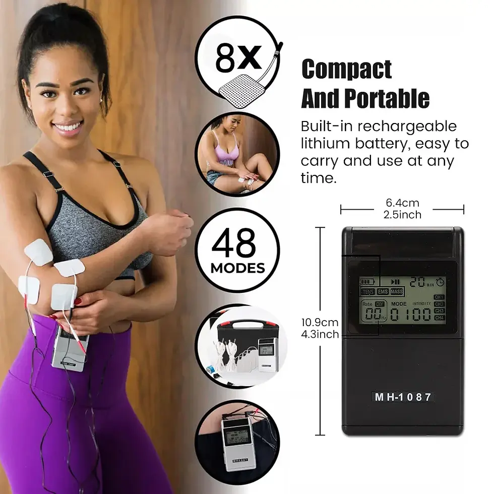 Thumbnail: EMS TENS Unit Machine EMS Electric Muscle Therapy Stimulator Physiotherapy Pulse